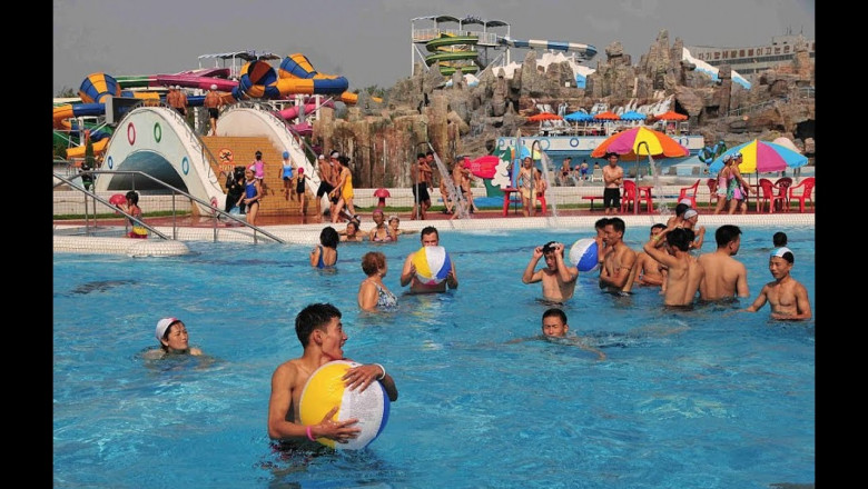 Аквапарк самой закрытой страны в мире - КНДР 