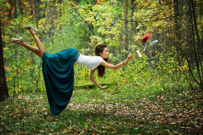 Забавный фокус с левитацией 