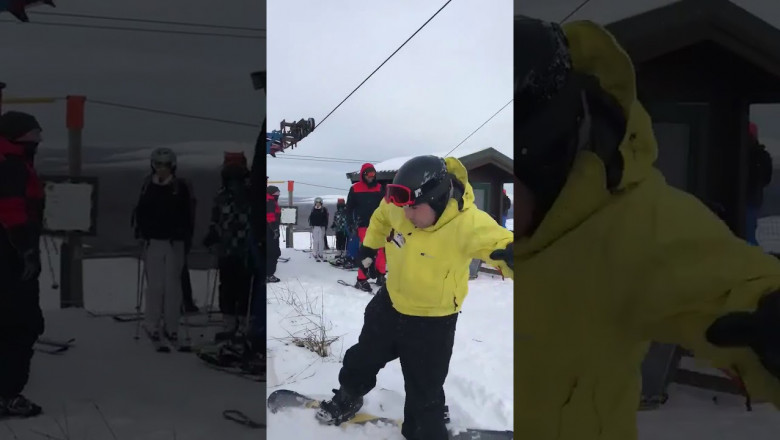 Когда впервые встал на сноуборд  