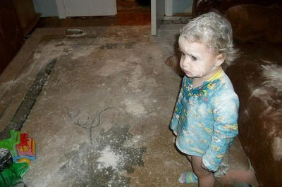 Пока мама была в магазине 