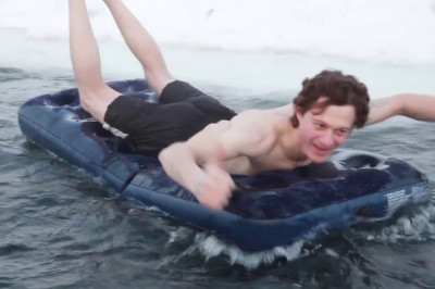 Зимний пляж в Сургуте 