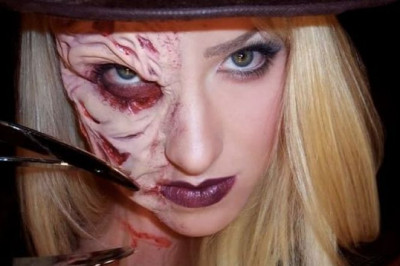 Прикольный  мейкап 