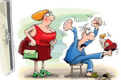 Если на жену посмотреть через аквариум , можно увидеть тёщу