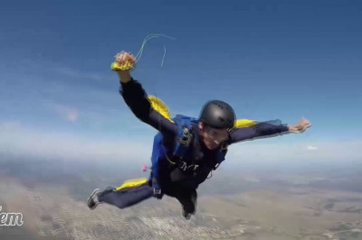Прыжок скайдайвера 
