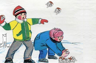 Снежок , который напугал всех 