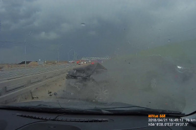 Наезд на дорожный знак 