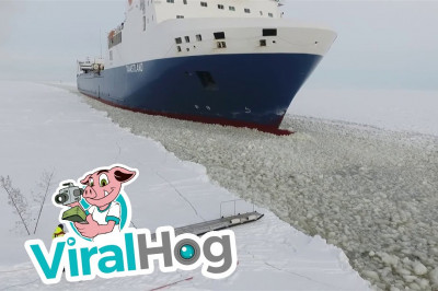 Моряк садится на движущийся корабль 