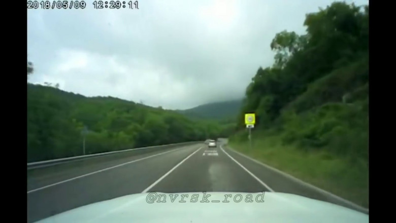 Падение цементовоза 