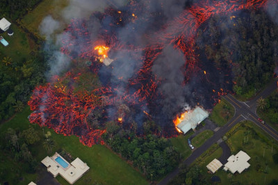 Так сейчас выглядят Гавайи с высоты 