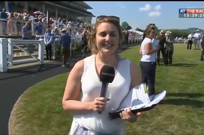 Британская журналистка остановила лошадь 