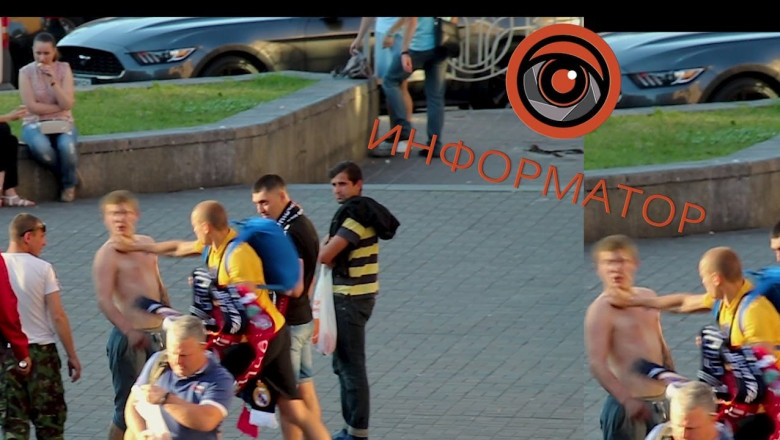 Эффектный финал драки 