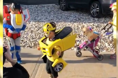 Впечатляющие детские костюмы трансформеры 