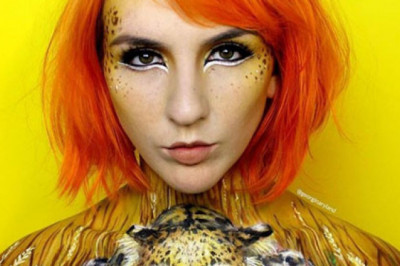 Фантастические картины на собственном теле 