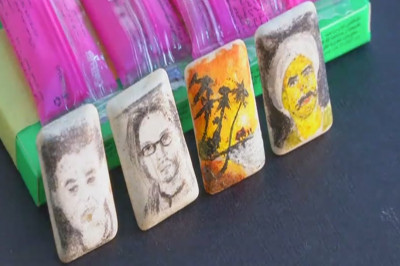 Миникартины на подушечках жевательной резинки 