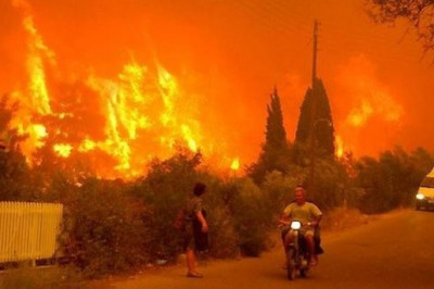 Пожар в Греции 