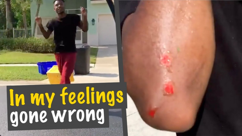 Очередной неудачник новомодного флешмоба 