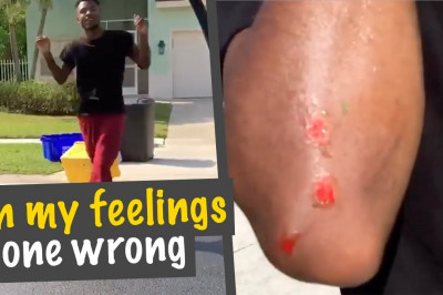 Очередной неудачник новомодного флешмоба 