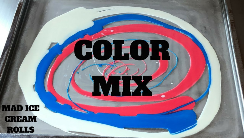 Трёхцветное мороженное 