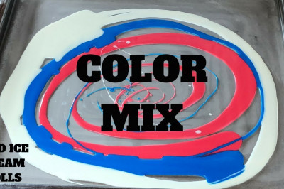 Трёхцветное мороженное 