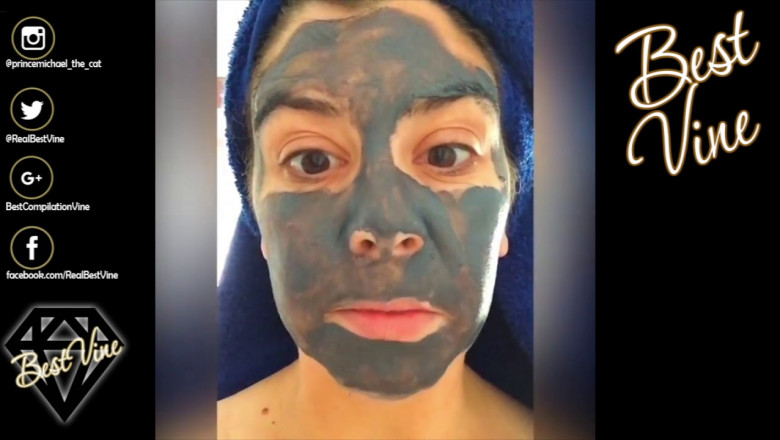 Как малыши реагируют на маму в косметической маске 