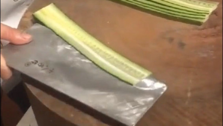 Большой теска и тоненькие полоски 